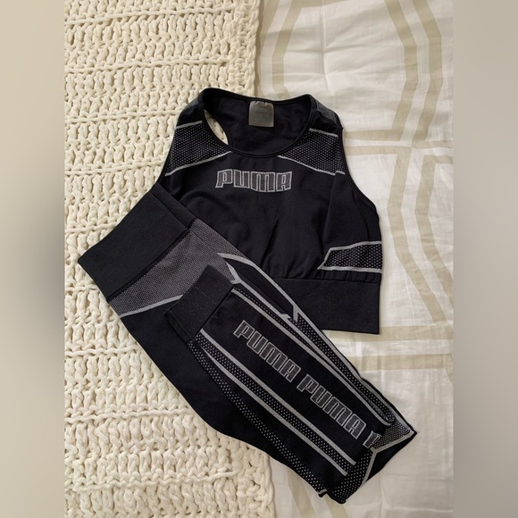 Puma workout sports bra and leggings set